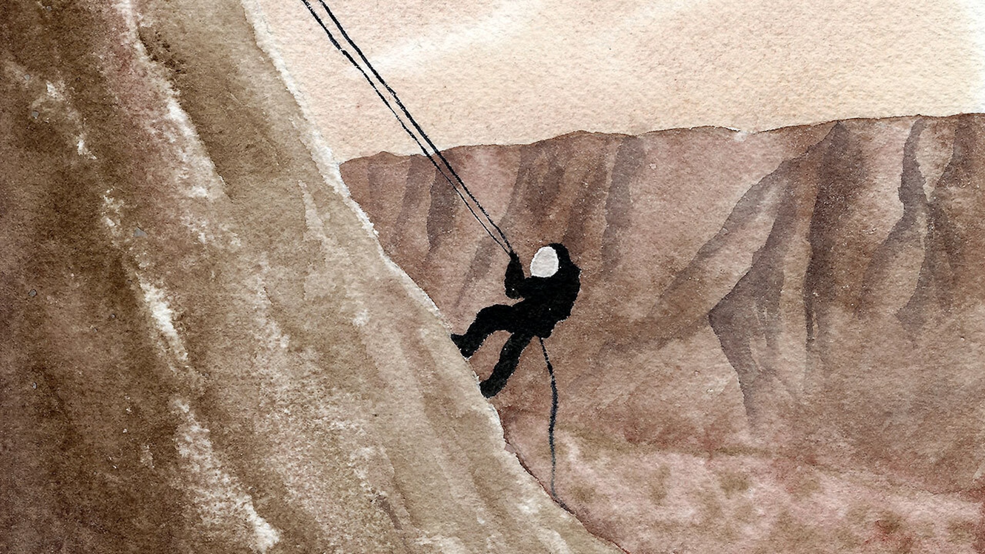 'Lost in insignificance': Here's what it's like to rappel into the solar system's largest canyon