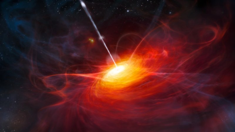 A distant quasar’s black hole is oddly huge for its galaxy