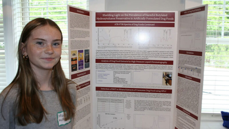 Teen chemist uncovers potentially harmful preservatives in pet food