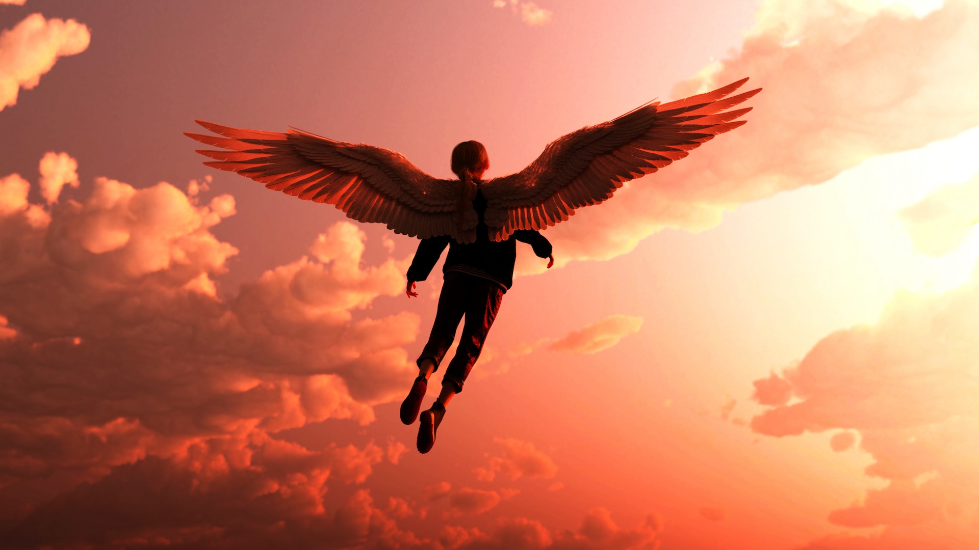 If humans could fly, how big would our wings be?