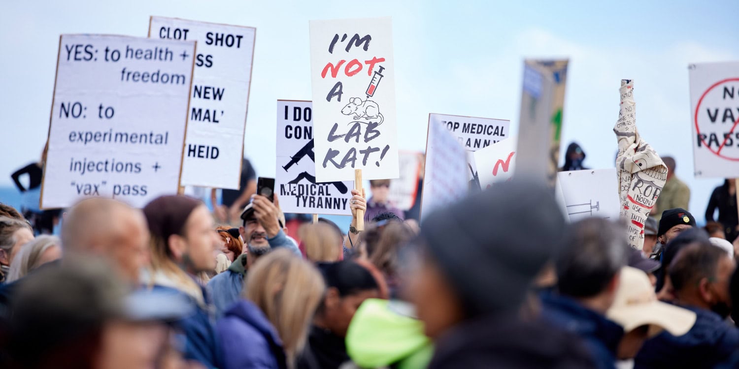 Anti-mandate protesters opposing COVID-19 rules often reject abortion rights