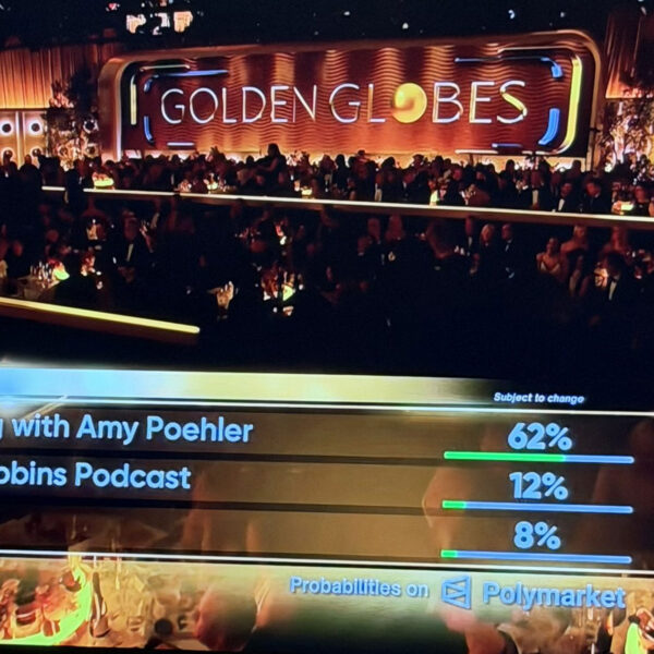 Golden Globes Constantly Begs Viewers to Place Polymarket Bets