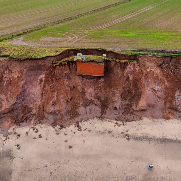 Nuclear Bunker Falling Into Ocean