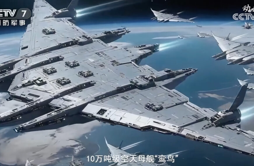 China Provides Glimpse of Colossal Orbital Aircraft Carrier