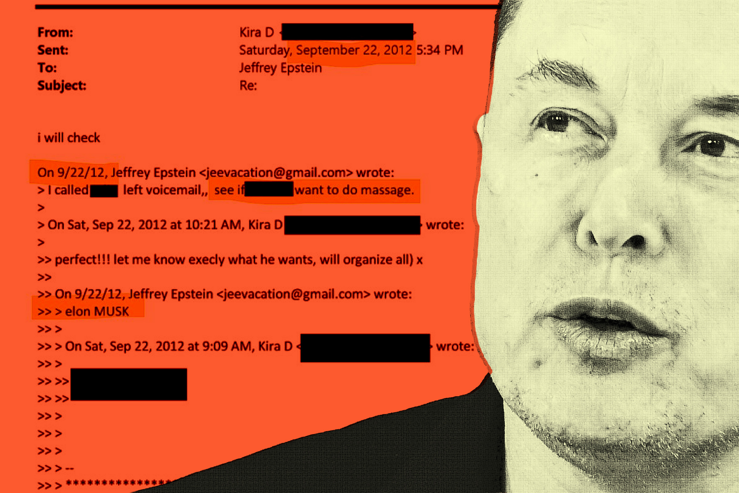 Internet Sleuths Just Found Something About Elon Musk Getting a Massage in the Epstein Files