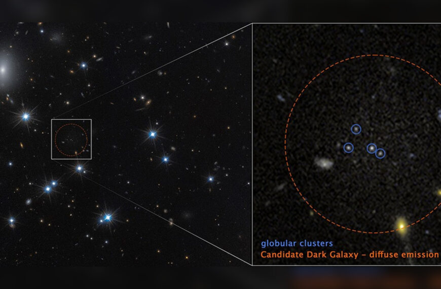 Hubble Spots Bizarre Galaxy That Appears to Be 99.9 Percent Dark Matter