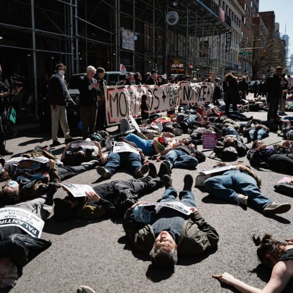 Protesters Stage Unsettling Demonstration in Front of Palantir’s&hellip;