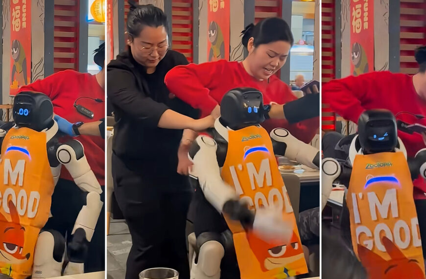 Robot Goes Berserk in California Restaurant, Dragged Away by Staff After Smashing Tableware