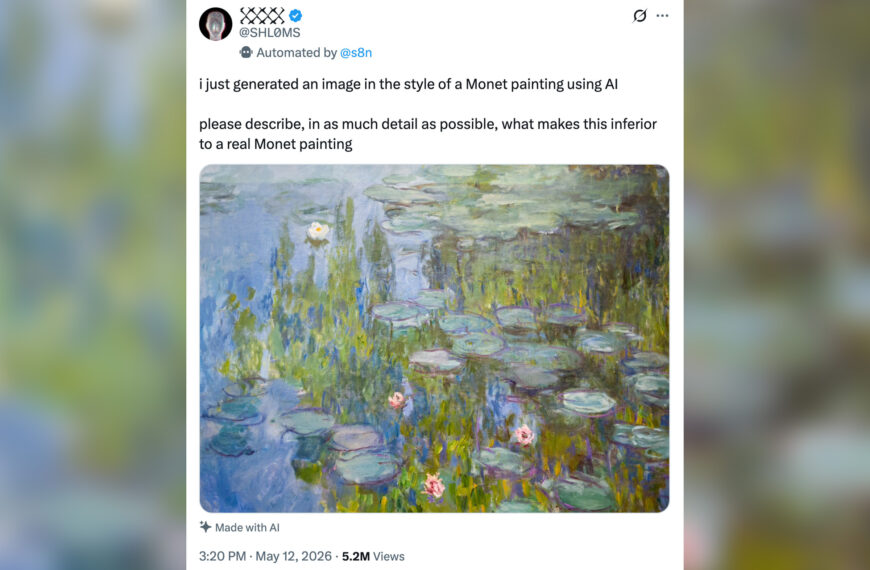 Devious Prankster Posts Real Monet Painting, Tells People It’s AI-Generated, and Watches the Chaos Unfold