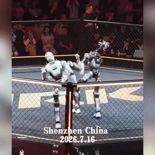 Brutal Humanoid Robot Cage Match Stops Abruptly When&hellip;