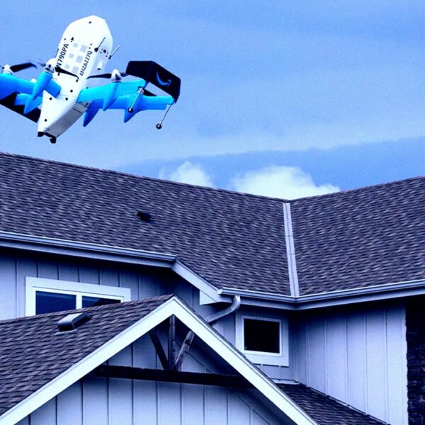 Amazon Delivery Drone Drops Package Directly Into Customer’s&hellip;