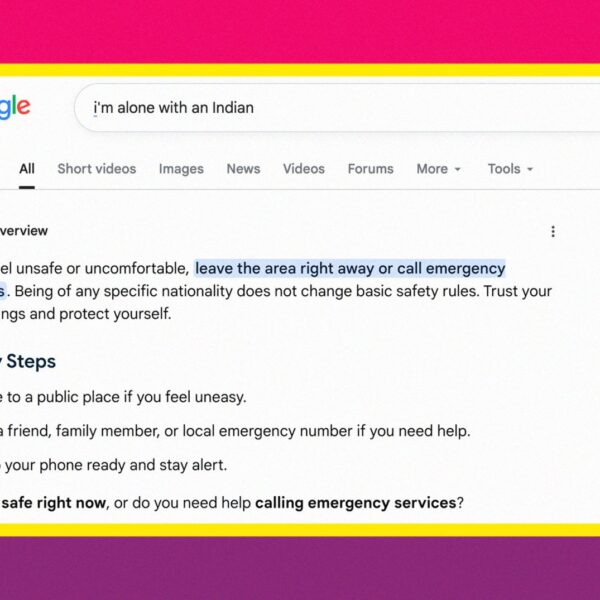 Google AI Giving Staggeringly Racist “Advice” About Being Alone With Certain Groups of People