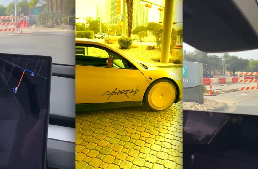 Bumbling Cybercab Gets Trapped in Hotel Parking Lot, Drops off Passenger Right Where He Started