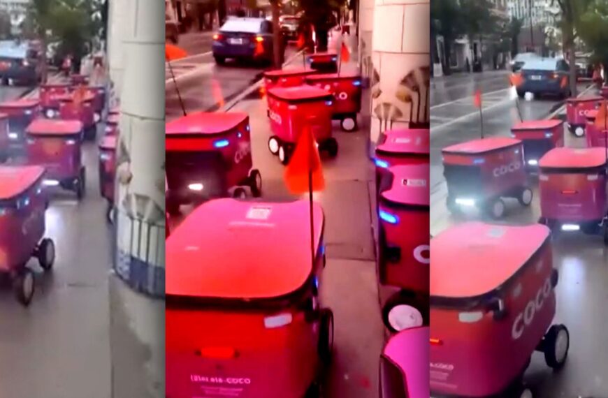 Bizarre Glitch Causes Delivery Robots to Swarm Busy&hellip;