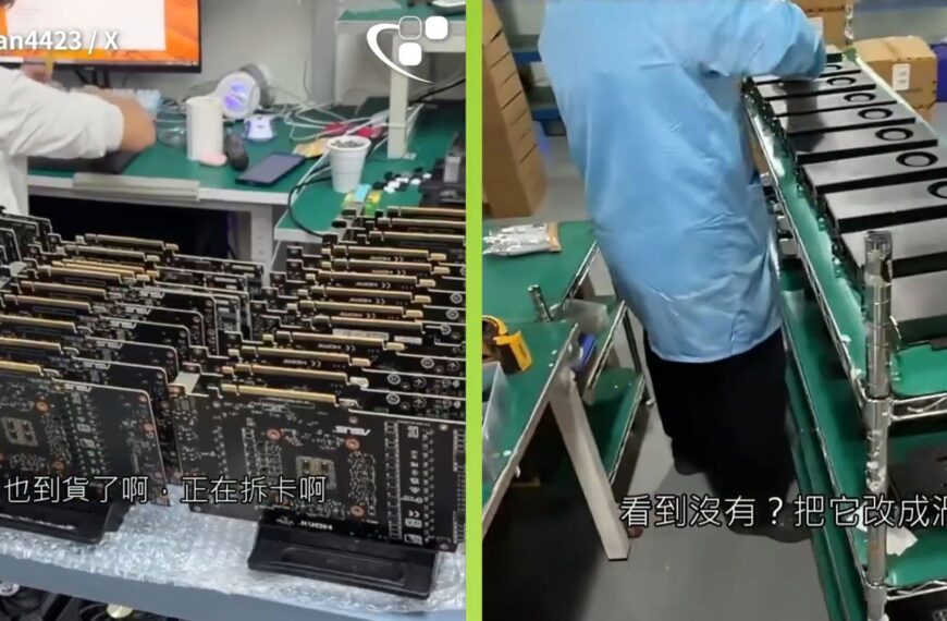Leaked Video Shows China Taking Apart Thousands of RTX 5090s and Turning Them Into Zombie AI Servers